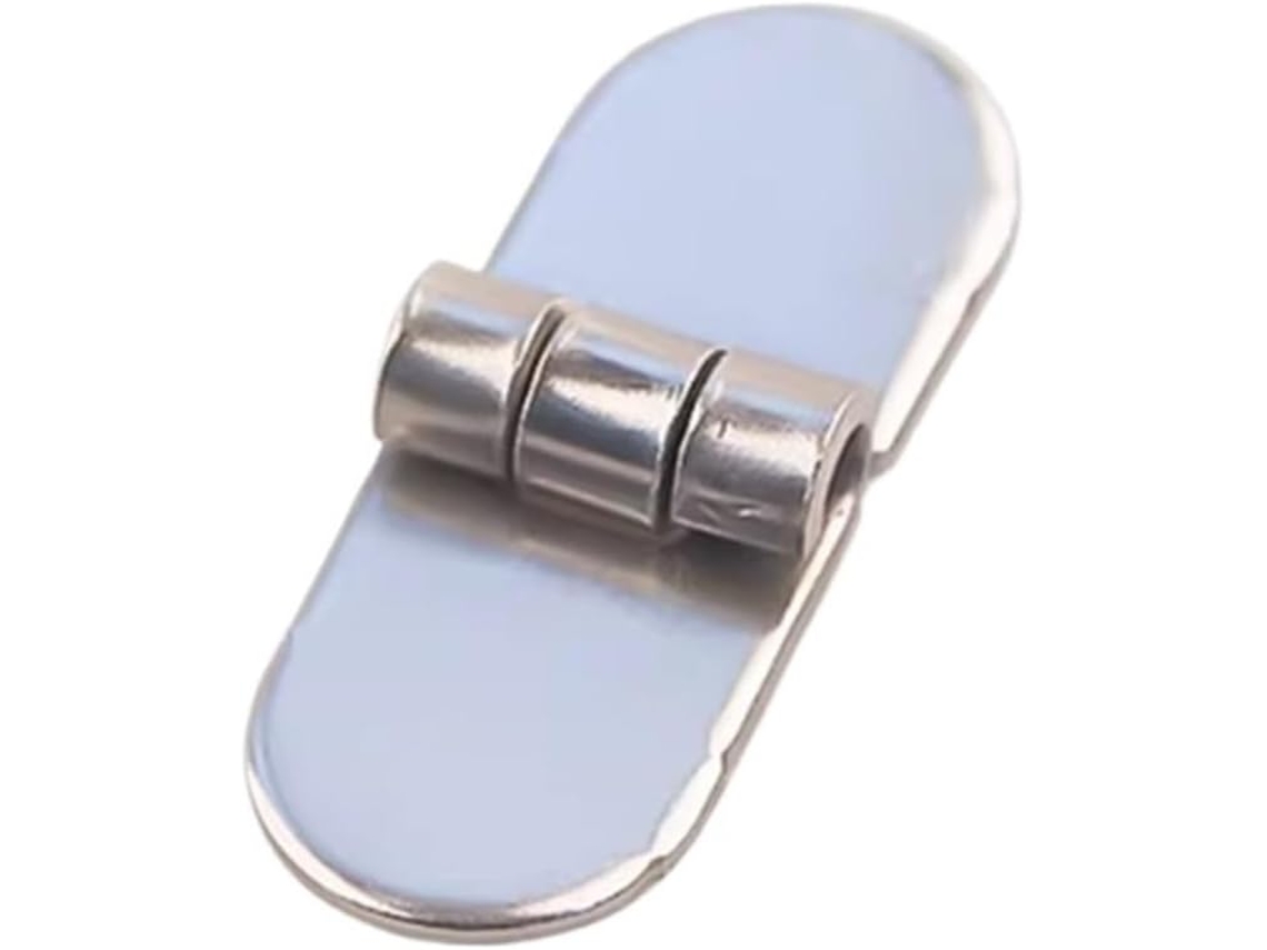 Cl253-10 Mini Dobradiça De Canto Arredondado Para Porta Armário Ferramentas, Gaveta, Soldada, 1 Peça