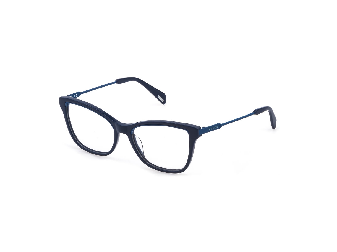 Armação de óculos feminina Police VPLC30E549GUV (azul - plástico - Ø 54 mm)