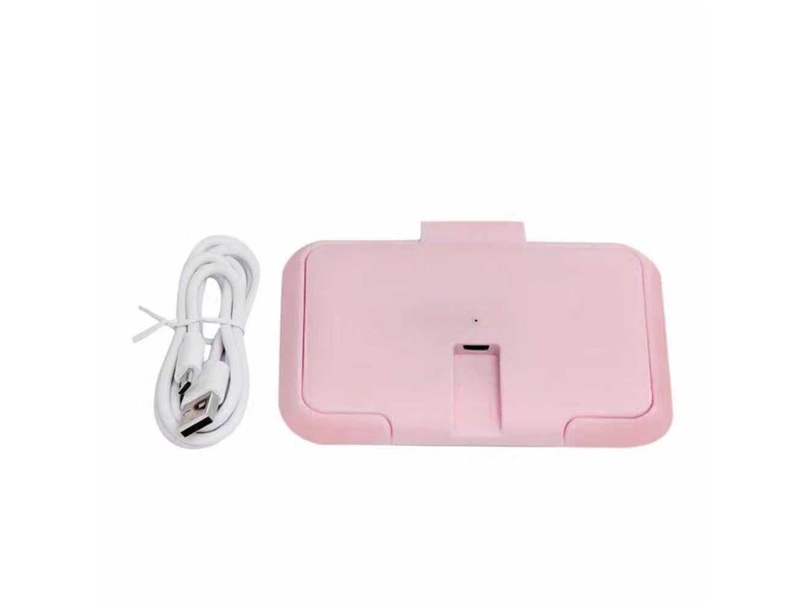 Aquecedor Portátil Para Toalhitas, Proporciona Um Aquecimento Constante E Uniforme, Portátil E Alimentado Por Usb. - Rosa