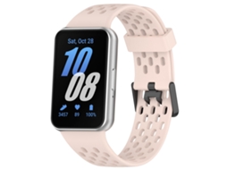 Pulseira De Substituição Para Samsung Galaxy Fit3 2024 Sm-r390, Com Fecho Dobrável Magnético E Pulseira Desportiva Em Silicone Rosa Hexinyigjly