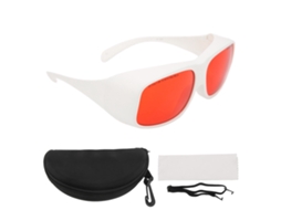 Gafas De Seguridad Laser 532nm Com Lente Vermelha Protetora De Olhos Cristais De Pc Para Proteção Ocular