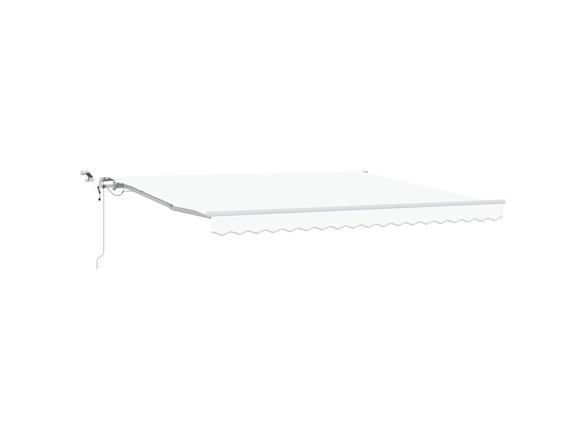 Toldo Retrátil Branco 400 × 350 Cm Poliéster e Metal MAISON EXCLUSIVE