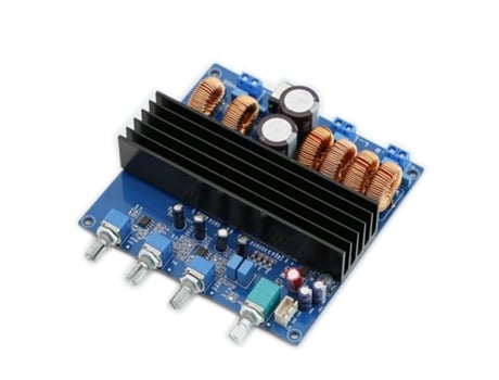 Amplificador De Áudio Estéreo 2.1 Cu Subwoofer 2x100w 200w, Tda7498e Zsanfs