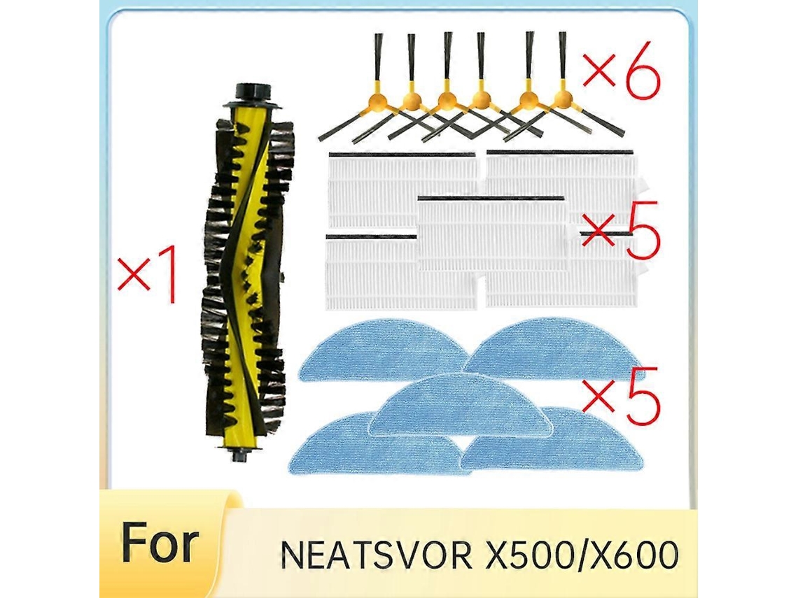 Kit Com 17 Peças Para Aspirador Robô X500/x600 Com Esvaziamento Automático._ozo