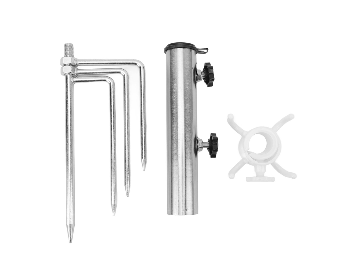 Suporte de Guarda sol de Aço com 4 Pontas para Camping