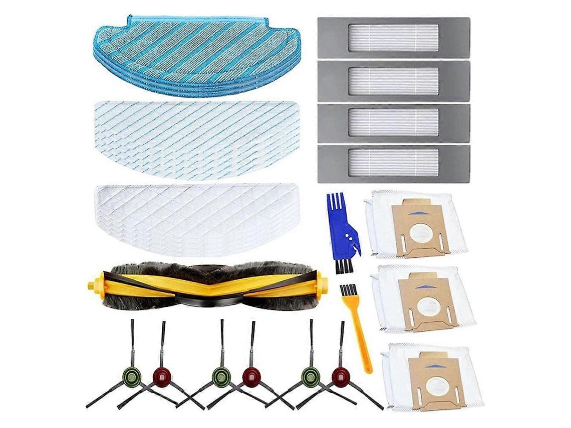 Conjunto De 19 Peças De Reposição Para Aspirador Robô Ecovacs Deebot Ozmo T8 Aivi T8 N8 Pro N8 Pro Plus.