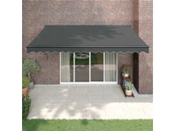 Vidaxl Toldo Retrátil Automático 4,5x3 M Antracite