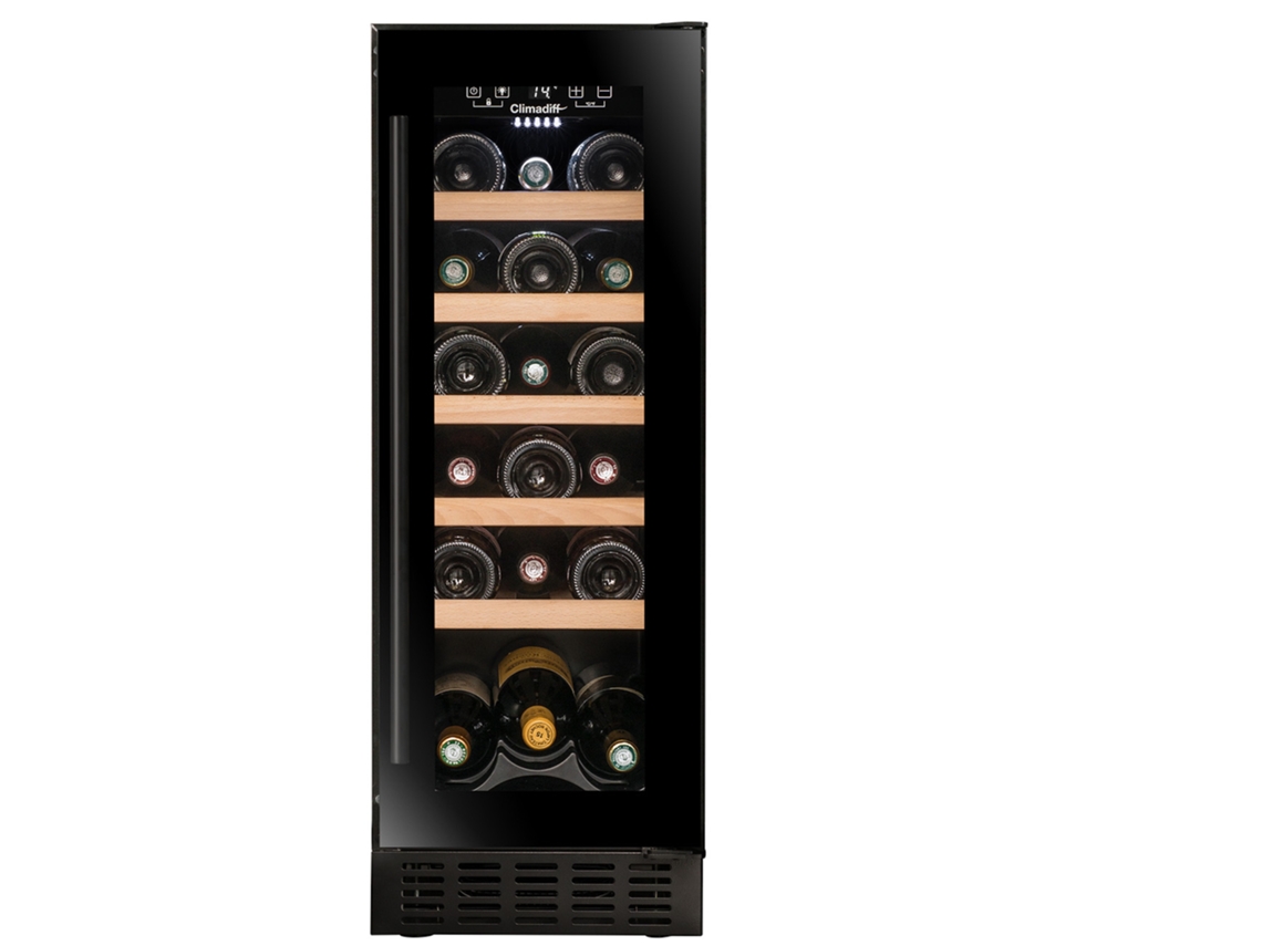 Cave de Vinho Encastre CLIMADIFF CBU20S2B (20 garrafas - Preto)