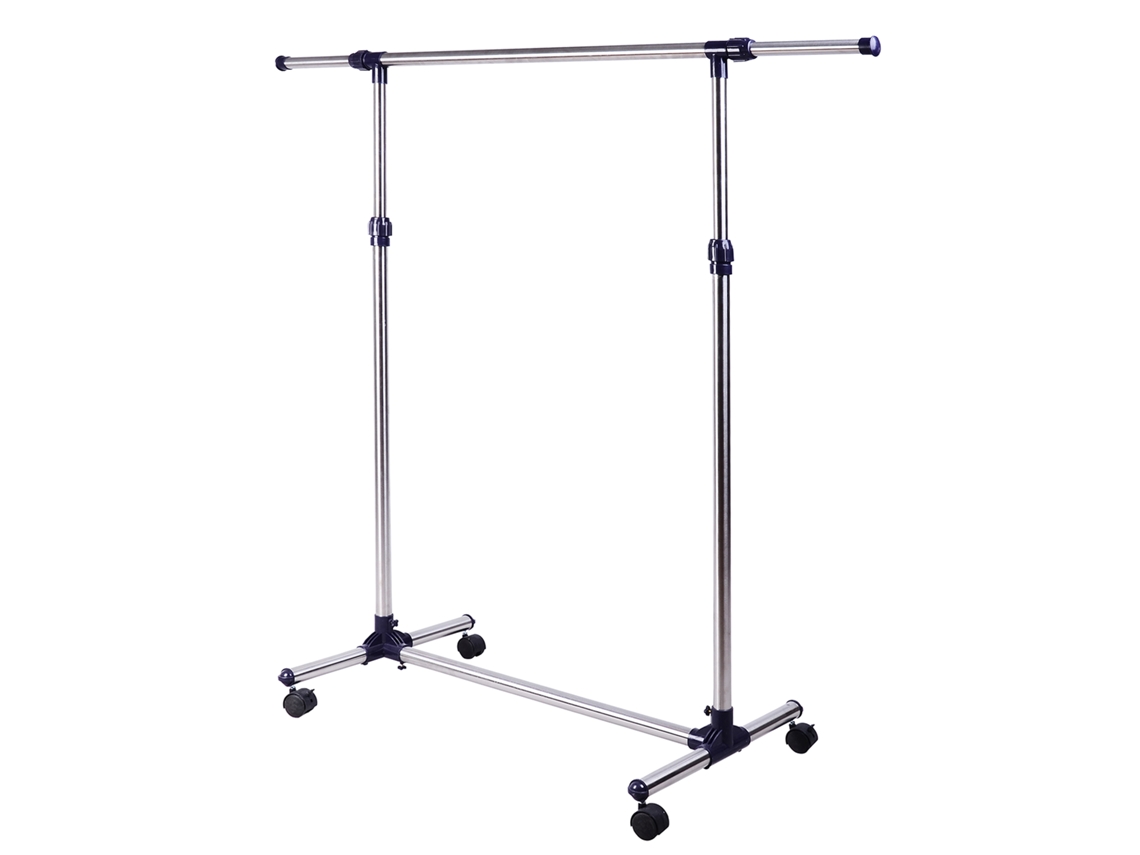 Charriot Aço Inoxidável Cor Prata 86-160x45x95-170cm Homcom