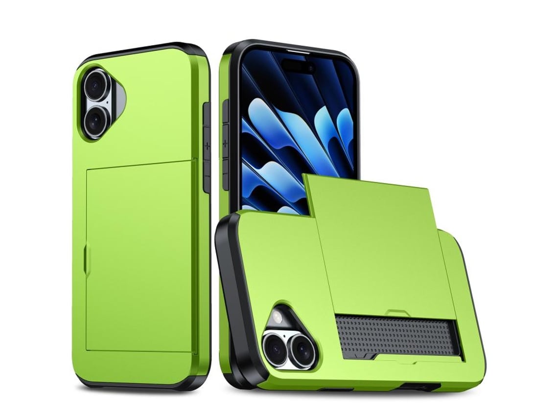 Capa Protetora À Prova De Choque Para Iphone 17 - Compartimento Para Cartão