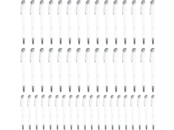 Conjunto De 50 Canetas Metálicas Para Escritório, Elegantes E Multifuncionais, Com Clipe Prateado, Gokoco