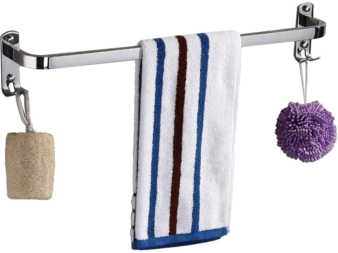 Acessórios Para Banheiro E Cozinha, Com Suporte Para Toalha Gancho, Suporte De Parede Em Aço Inoxidável Sus 304, Único