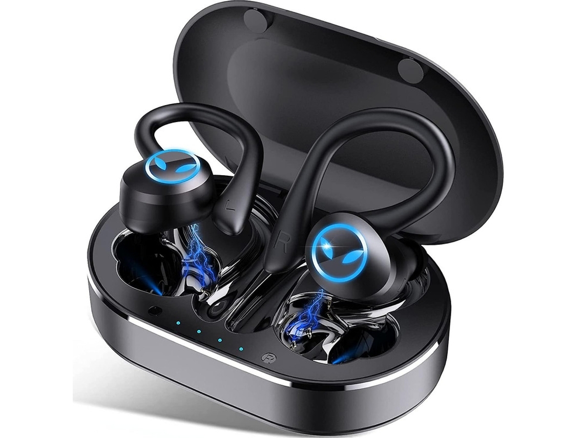 Auriculares Wireless Hi Fi Headset Sound Stereo With Gusshious Bluetooth À Prova De Água Preto (Recondicionado Marcas Mínimas)