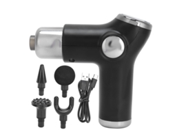 Massageador Muscular Profissional, Pistola De Massagem Elétrica Para Tecidos Profundos Nostalgia88 (preta)
