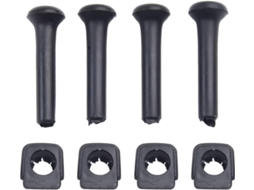Conjunto De 4 Puxadores Fechadura Porta Em Plástico Preto Para Golf Mk2, Mk3 E Passat B2 Código 191837187-reparo De