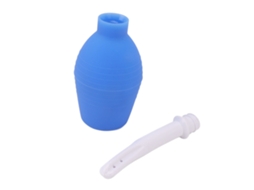 Kit Enema Silicone Reutilizável 310ml Azul Higiene Intima