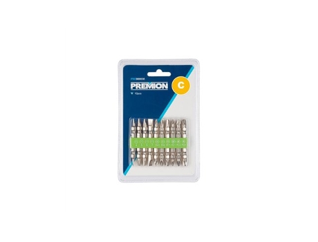 Conjunto De 10 Pontas De Chave De Fenda De Cabeça Dupla Ph Pz Pl Pre900030 Premion