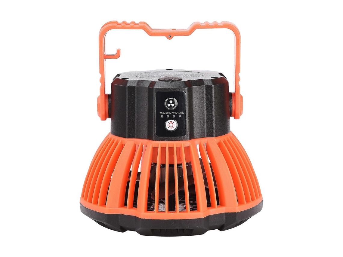 Ventilador De Acampamento Com Lanterna De Acampamento Recarregável Usb, Bateria De 5200mah Olysi Shop
