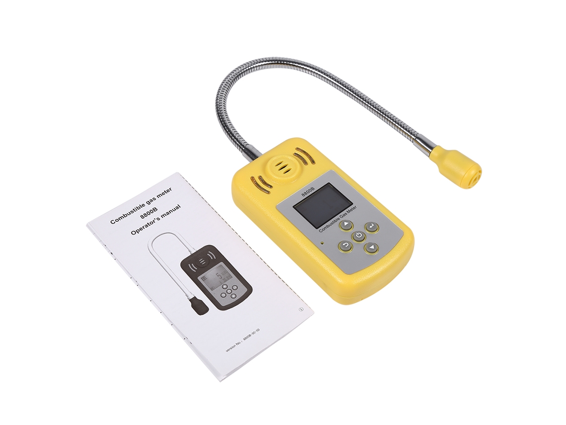 Alarme Detector De Gás Combustível Laxiscreed Com Display Digital, Alerta Sonoro E Visual Ajustável