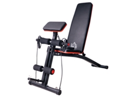 Banco Musculação Multifuncional Molas 120kg Preto VELTRIX