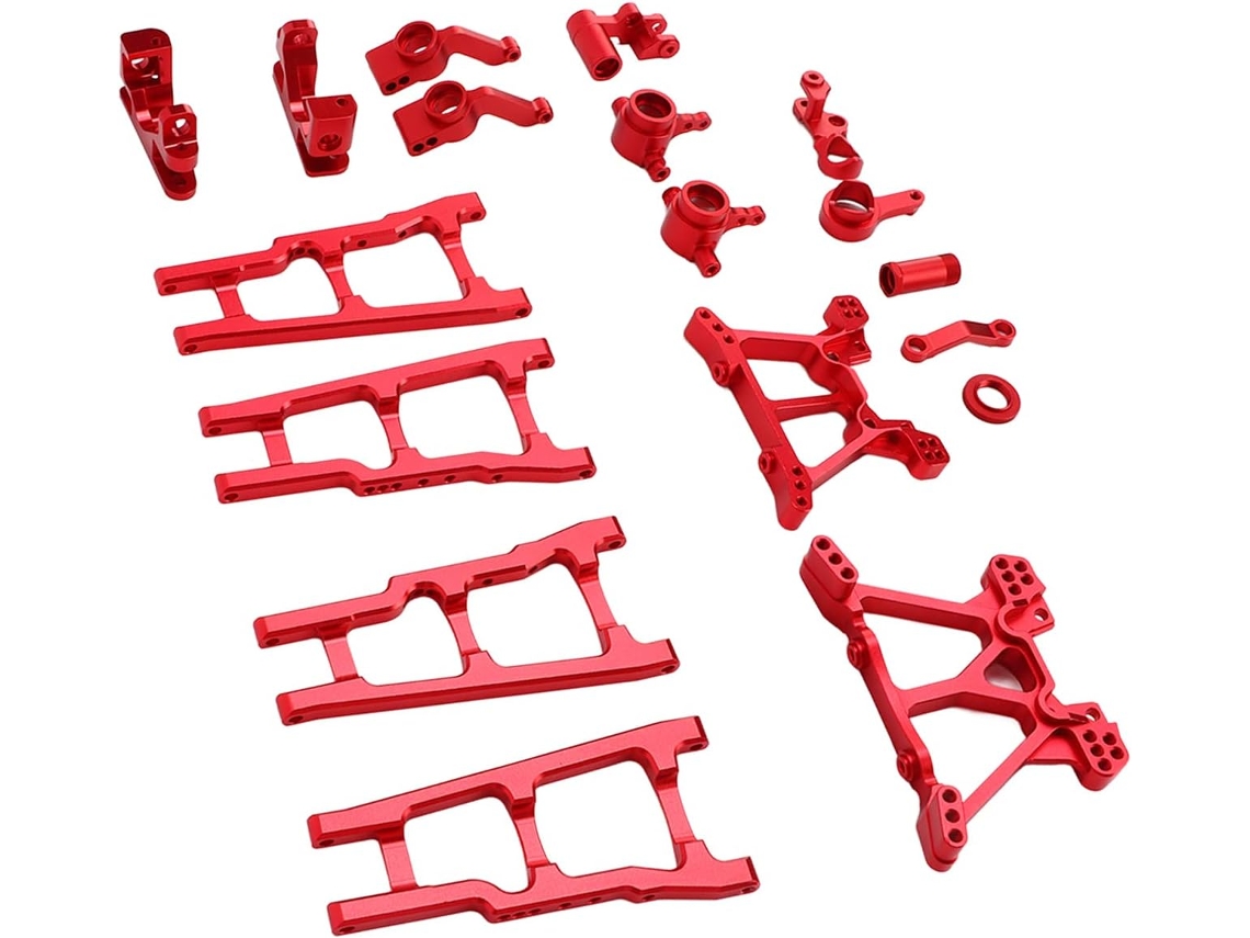 Braço de Suspensão Traseira em Alumínio Kit de Atualização da Placa Dianteira para o Carro Rc Slash SFUSHOS