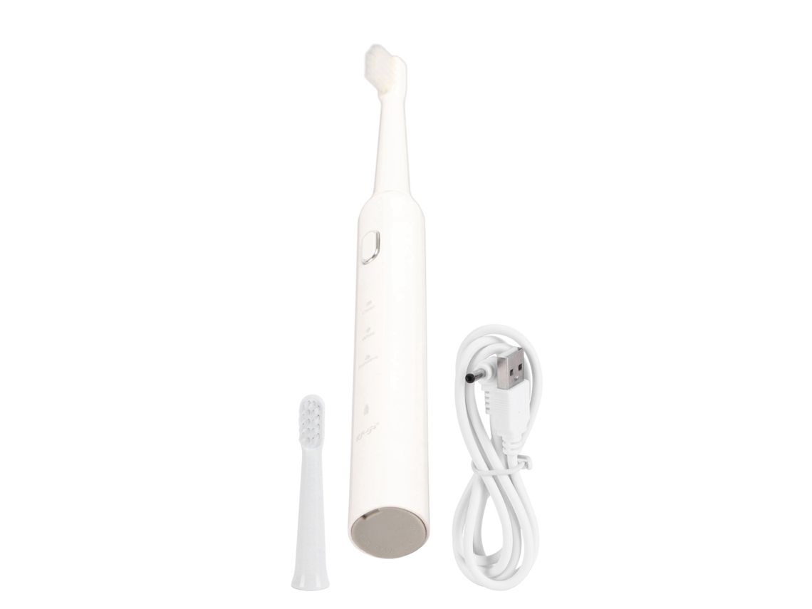 Escova de Dentes Elétrica Adulto, IPX7, Sônica, Carregamento USB, Cabeça de Escova