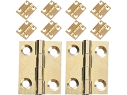 Kallory 10 Peças Dobradiças Pequenas Para Caixa De Joias, Dobradiças Dobráveis, Acessórios Diy Para Caixas, Portões