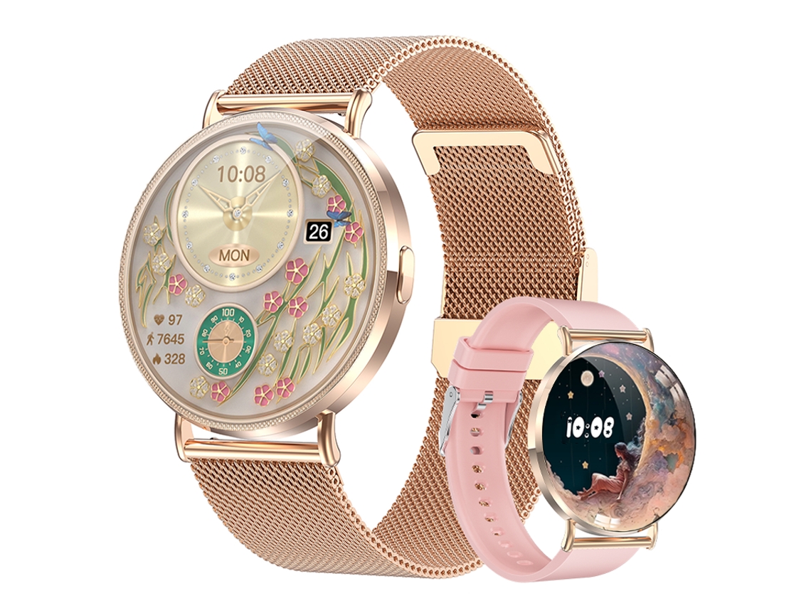 Smartwatch Qs05 Com Tela Amoled Ultra Nítida De 1,32 Polegadas, Rastreador De Atividades Físicas Com Spo2/frequência Cardíaca/monitoramento