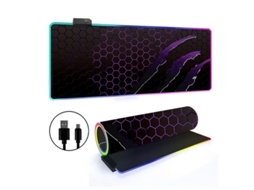 Mousepad Com 14 Modos De Iluminação Rgb E Base Antiderrapante Brilvibera (estilo 26, 3006003mm)