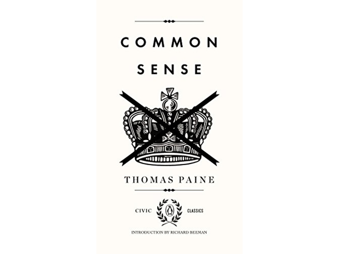 Livro Common Sense de Thomas Paine (Inglês)