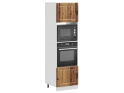 Vidaxl Armários Forno 2 Pcs Lucca Derivados De Madeira Madeira Velha