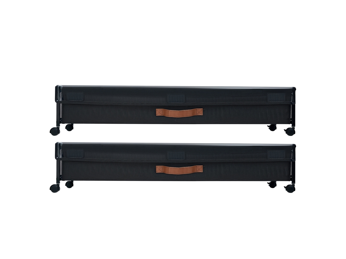 2 Peças de Saco Armazenamento para Debaixo da Cama com Rodas 91,5 X 46 18,5 Cm, Tampa Transparente, Organizador Roupas, Sapatos, Cobertores Quartos,