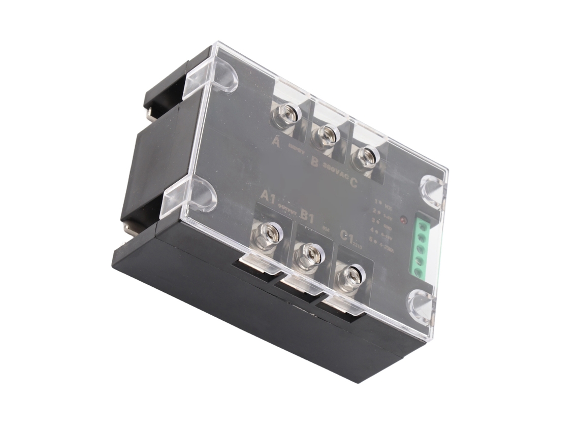 Regulador De Estado Sólido Trifásico Com Tiristor Para Controle De Temperatura, Tensão E Dimmer, Ac380v (tsr‑80wa‑h Sem Radiador)