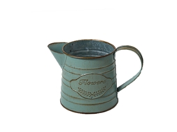 Jarra Metálica Shabby Chic para Decoração com Flores NEVEANCE
