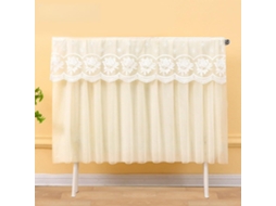 Elegante Capa Para Radiador Com Bainha De Renda - Radiadores 60/80/100/150/160/180 X 70 Cm Dupla Camada