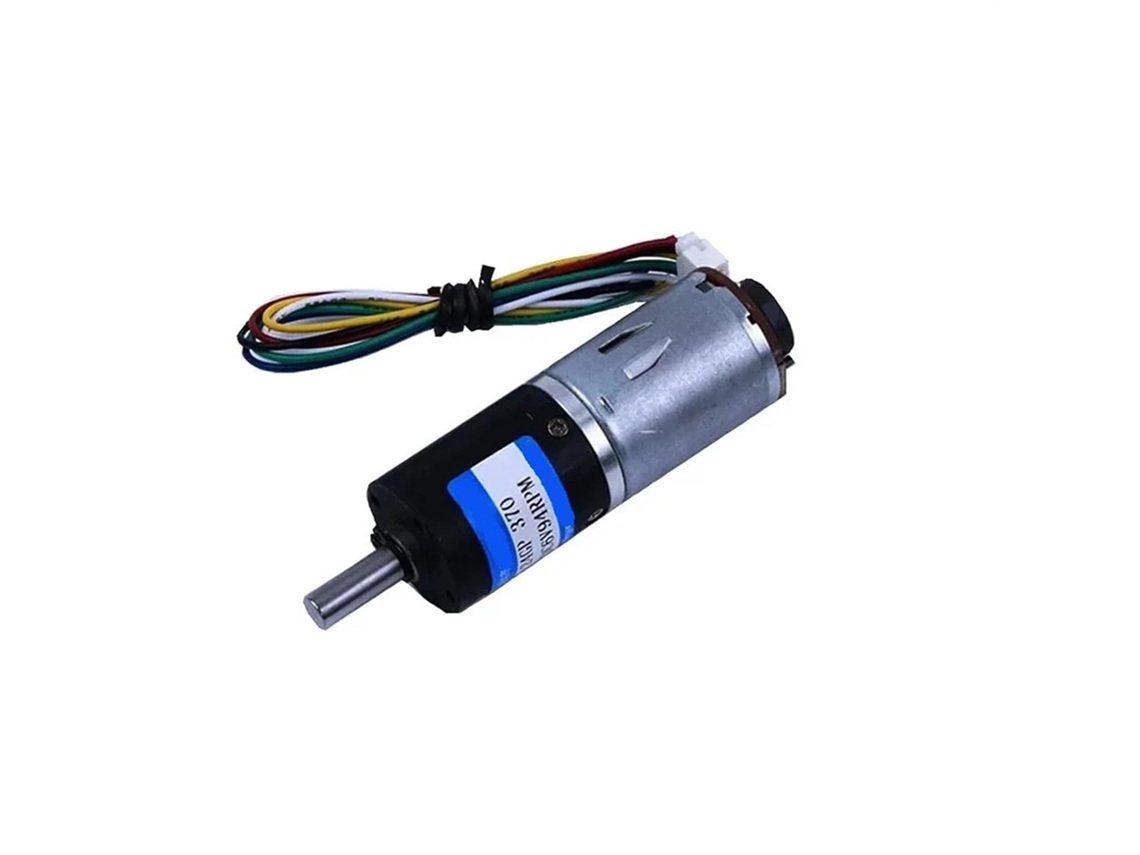 Motor Planetário Com Escovas De 6v Dc, Com Encoder, Velocidade Ajustável