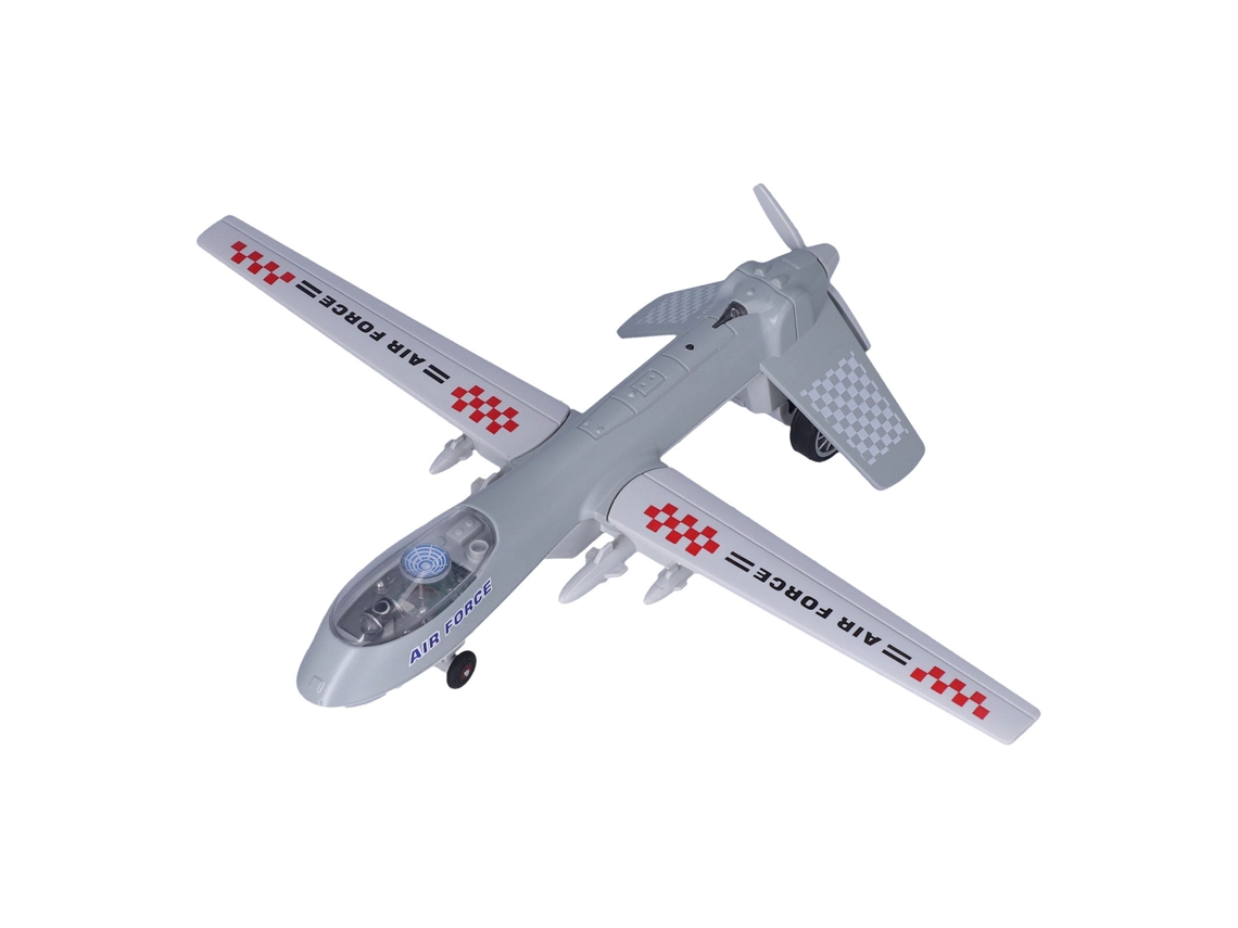 Mali modelo de Avião de Liga para Crianças com Luz e Música Simulado Exquisito Presente Coleção Cinza