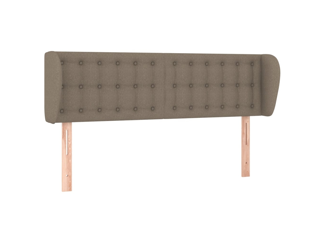 Cabeceira de Cama MAISON EXCLUSIVE com Tecido Abas Cinzento Acastanhado (147x23x78 cm)