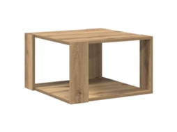 Mesa de centro Carvalho Artesanal 51,5 x 51,5 x 30 cm - Exclusiva da Maison