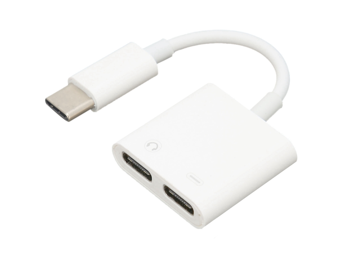 Cabo Adaptador de Áudio Digital Duplo Tipo C Estável e Durável CHABERLU