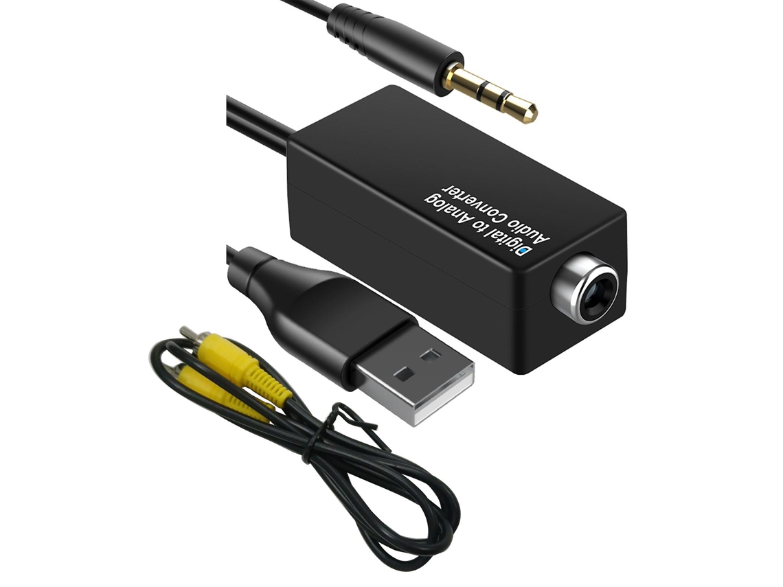 Interconexões De Áudio Conversor De Áudio À Prova De Desgaste Do Decodificador Usb Jack Dac De 3,5 Mm Allinless