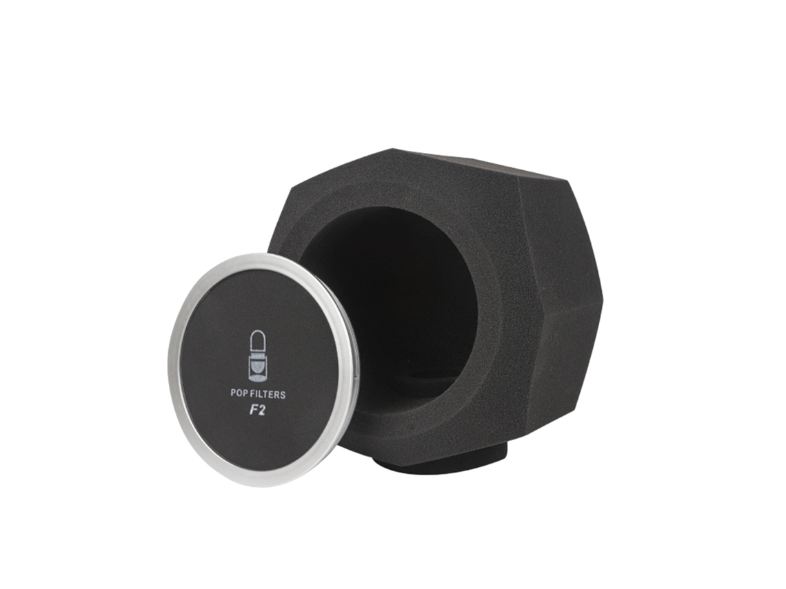 Protetor de vento com filtro pop para microfone, espuma absorvente AQUAFORGE
