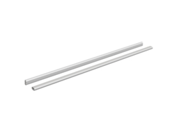 Viga de Closet 2 Pcs Prateado 764 X 15 X 29 Mm Liga de Alumínio VIDAXL
