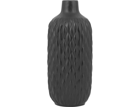 Vaso Decorativo Emar (Preto - Cerâmica - 14x14x31 cm)