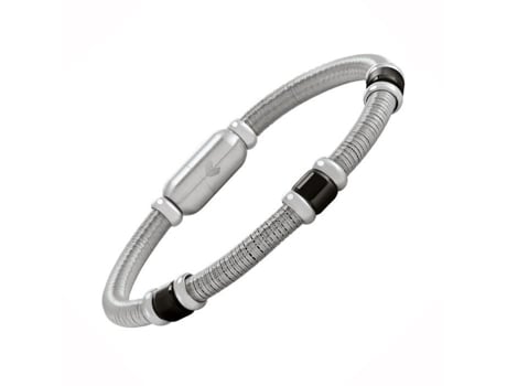 Bracelete Homem Jourdan Bracelete Homem Jourdan Aço Bicolor Cinza 21 Cm