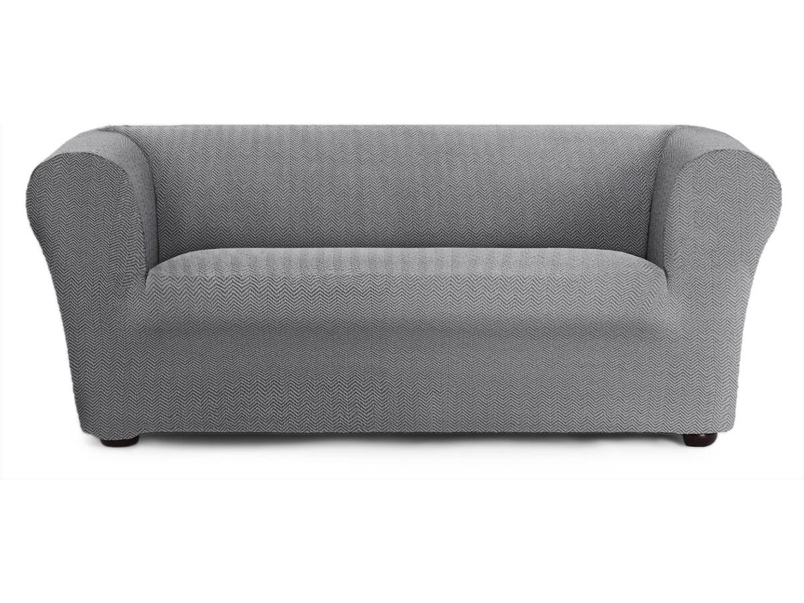 Capa de Sofá 3 Lugares EYSA Chester/Klippan Premium Jaz Tecido Multielástico (230 x 110 x 100 cm - Poliéster e Algodão - Gris)