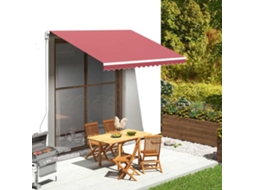 Vidaxl Tecido De Substituição Para Toldo Bordô 330x245 Cm Poliéster