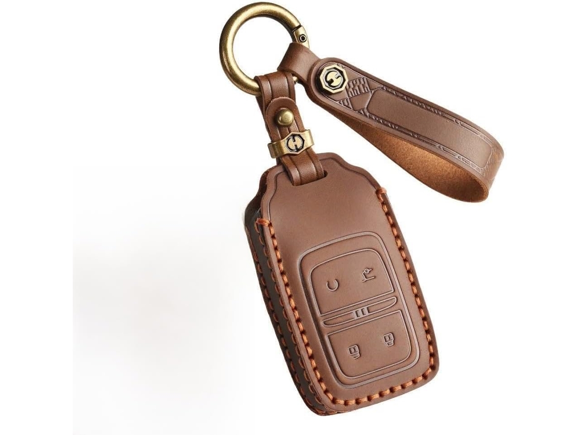 Capa De Couro Genuíno Para Chave Carro Jetour G700 T2 T1, Capa Protetora Com Argola Para Chaves, Capa Resistente A