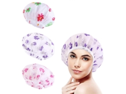 Conjunto Com 3 Toucas De Banho Elásticas, Reutilizáveis ​​e Impermeáveis, De Plástico, Para Meninas.