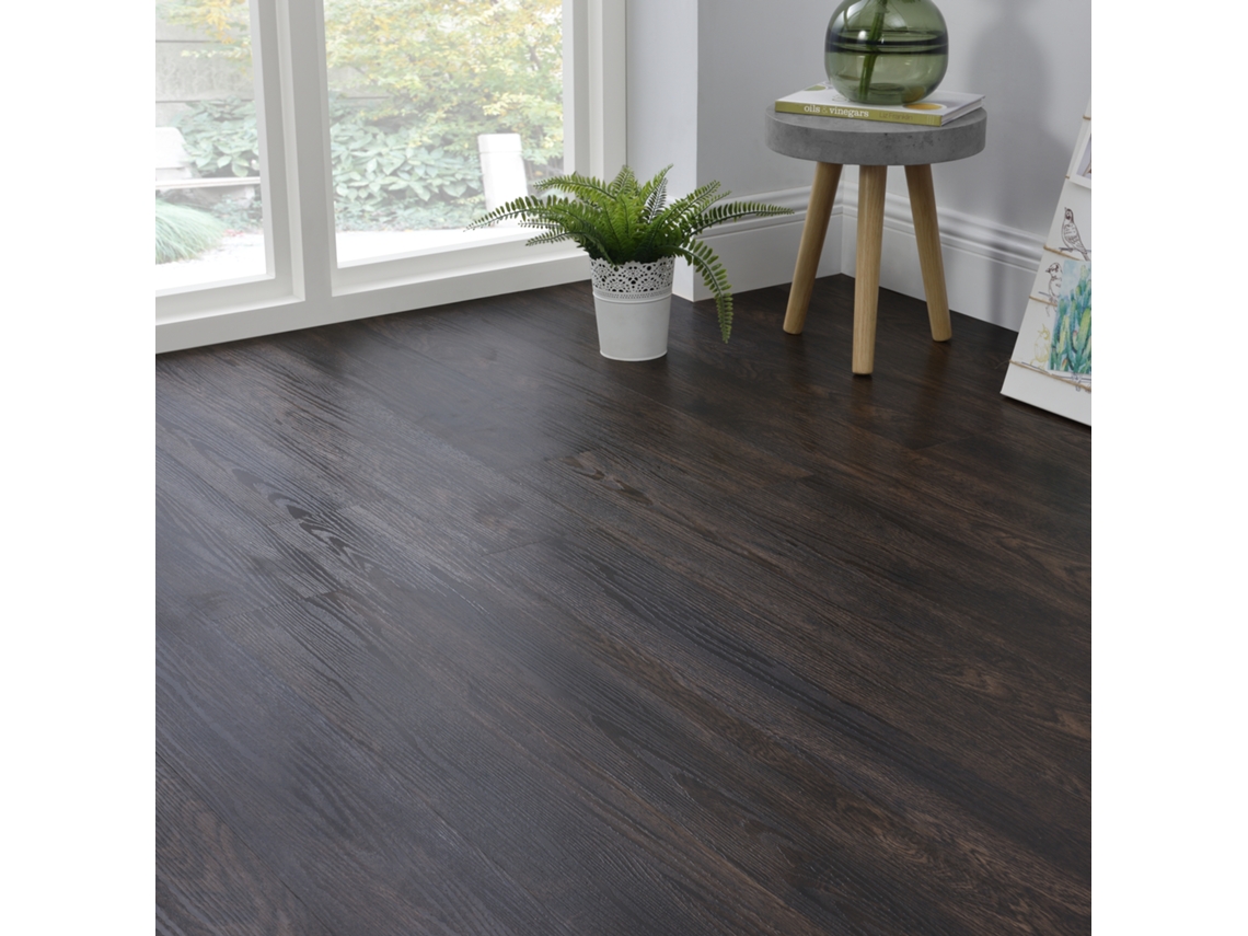 Pisos de vinil laminado de PVC 42 placas 5,85 m² Wirt de madeira escura (WENGE DE MADEIRA DARENTE) NEU.HOLZ